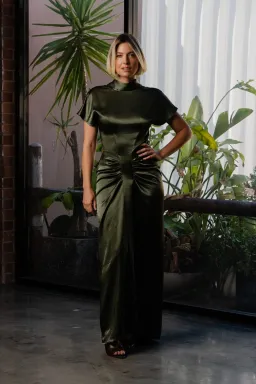 One Fell Swoop Lucent Maxi – Satin Thicket Size 10 for rent on The Volte - image 10