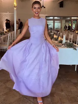 RACHEL GILBERT SOPHIA DRESS LILAC for rent on The Volte - image 3