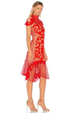 Thurley Rose Ceremony Dress Red Size 12 for rent on The Volte - image 2