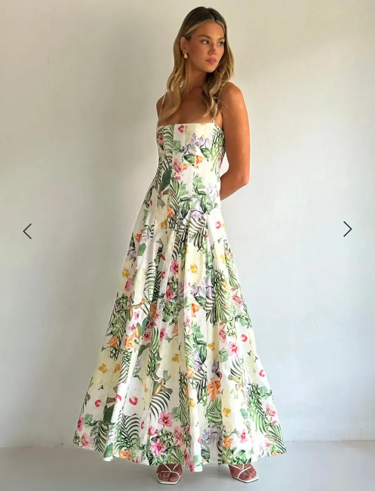 By Nicola Camille Maxi Dress in Fleur Tropicale  - Image 2