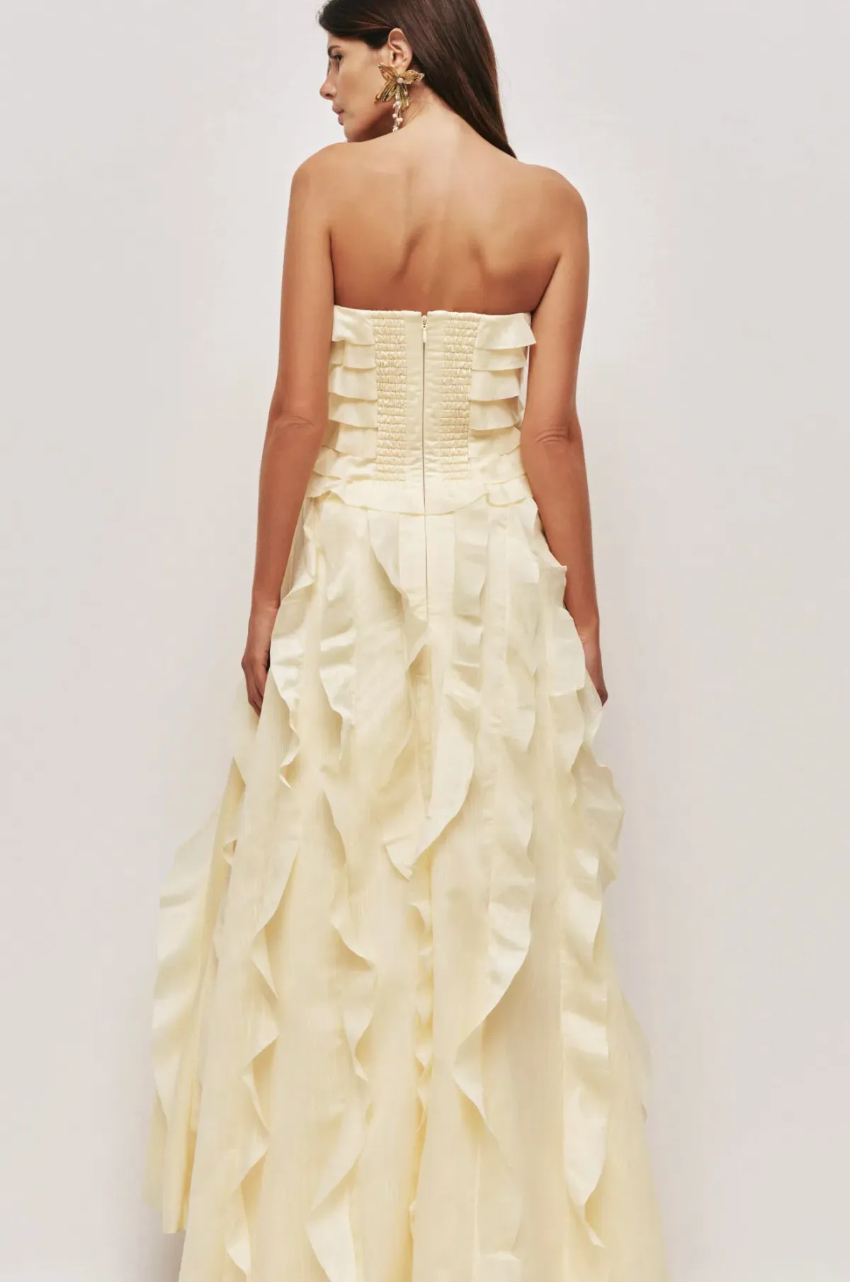 AJE ALLAIRIE GOWN, Yellow, Maxi, Size 6 - Image 2