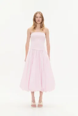 Aje Violette Bubble Midi Dress Pastel Pink Size 8 for rent on The Volte - image 1