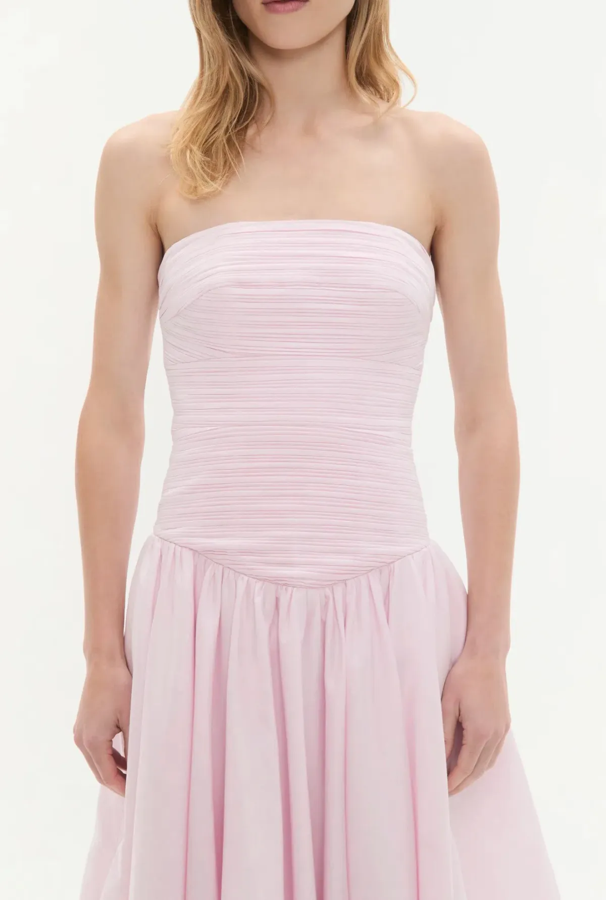 Aje Violette Bubble Midi Dress Pastel Pink Size 8 - Image 4
