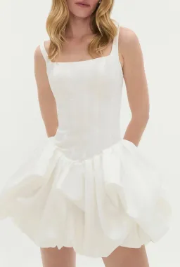 Aje Alani Mini Dress Ivory Size 10 for rent on The Volte - image 3