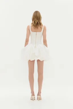 Aje Alani Mini Dress Ivory Size 10 for rent on The Volte - image 9