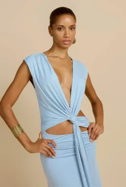 Arcina Ori Jade Dress Blue size XS for rent on The Volte - image 2