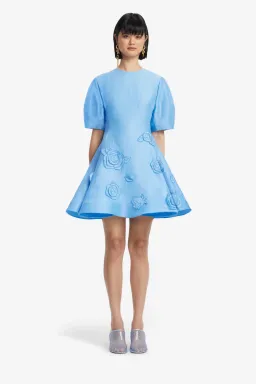 Leo Lin Simona Appliqué Mini Dress; size 8 for rent on The Volte - image 1