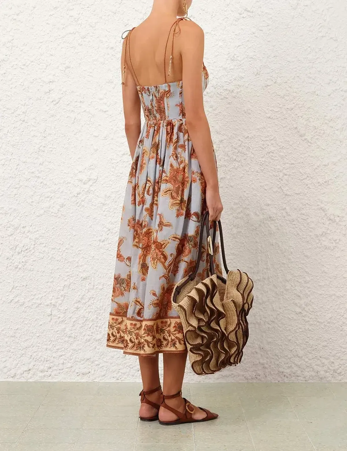 Zimmermann Aster Corset Midi Dress - size 1/10 - Image 3