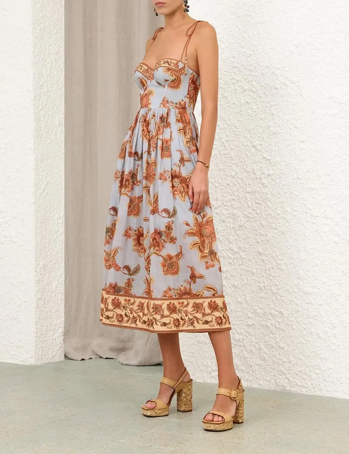 Zimmermann Aster Corset Midi Dress - size 1/10 - Image 2