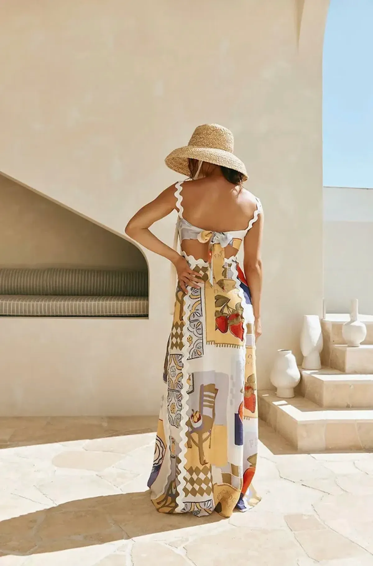 Terazza Dress Villagio Purple Print - Image 2