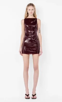 Bec and Bridge Celestia Mini Dress Plum - Size 6 for rent on The Volte - image 1