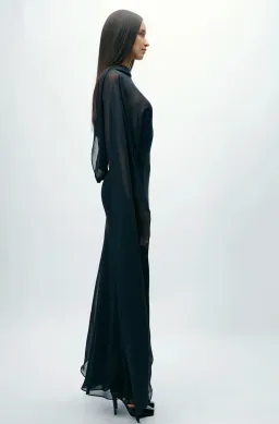 AUTORE STUDIO ELARA DRESS IN BLACK BEAUTY for rent on The Volte - image 3