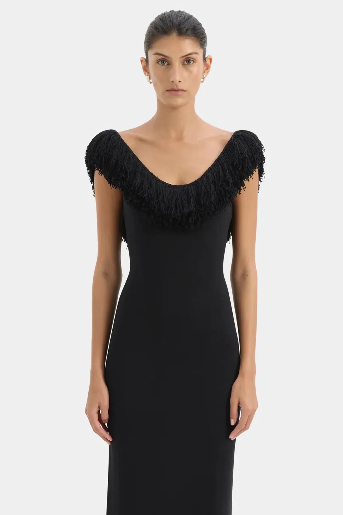 Sir the Label Marcelline Fringe Gown Size 1 - Image 5