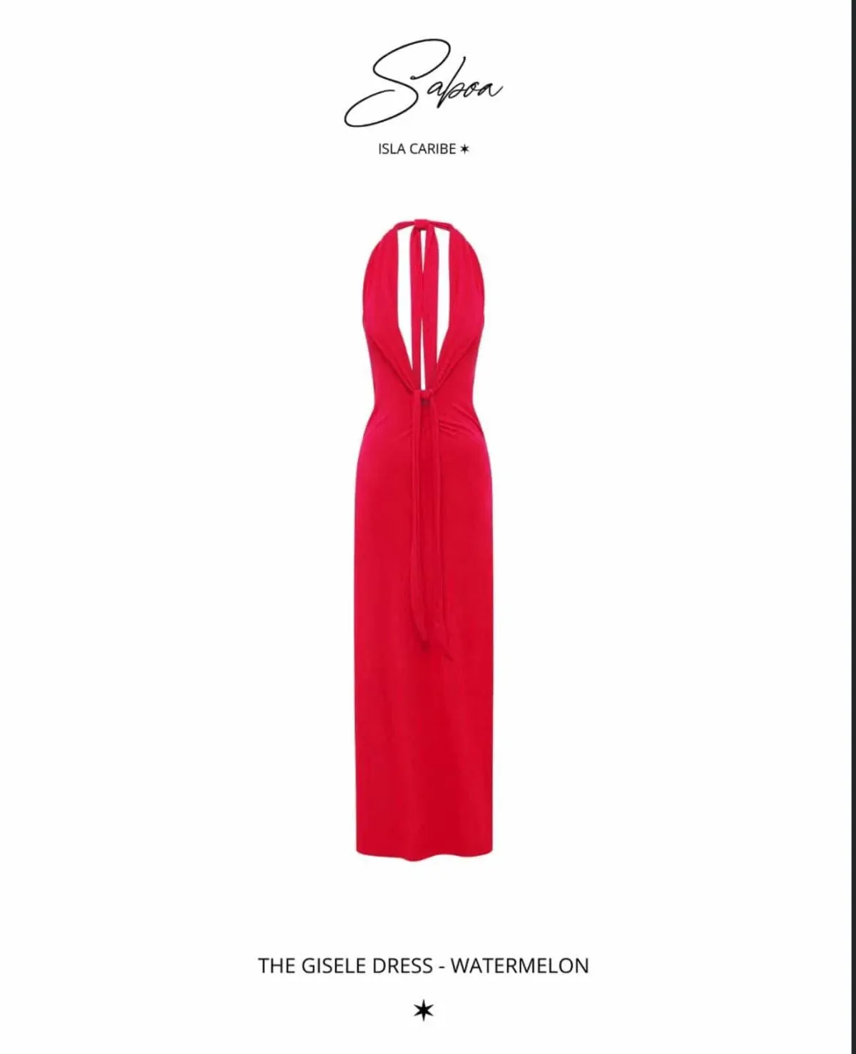 Saboa Studios Gisele Maxi , Red Size 6 (Extra Small) - Image 5