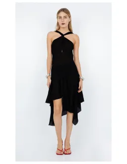 Bec & Bridge Aida Halter Maxi, Black Size 6 (Extra Small) for rent on The Volte - image 1
