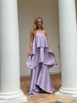 Elliatt Tilly Tiered Maxi Dress size XL / 14 purple  for rent on The Volte - image 2