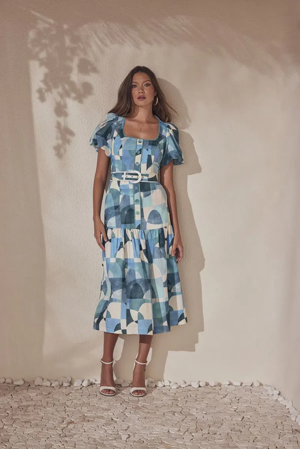 Rebecca Vallance Mallorca Midi Dress Size 8 - Image 1