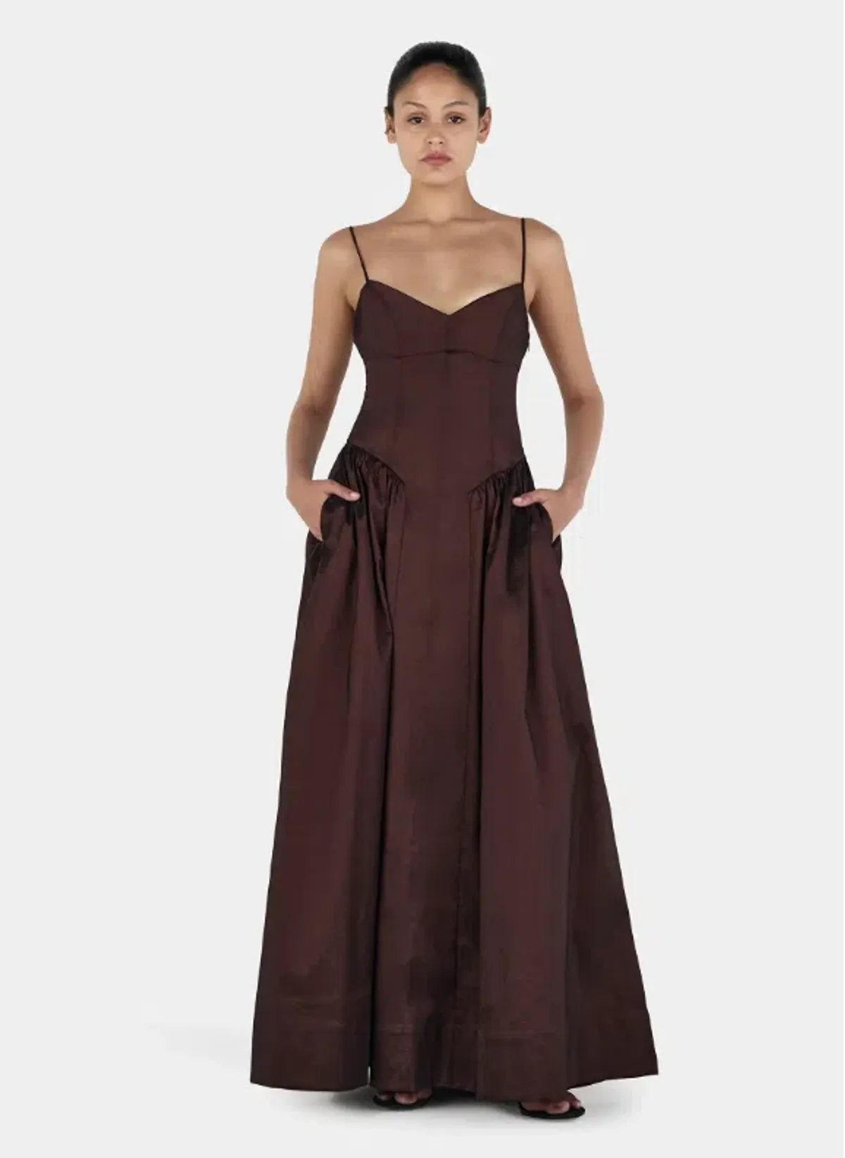 Hansen & Gretel Bellini Gown in Chocolate Size XS/AU6 - Image 5