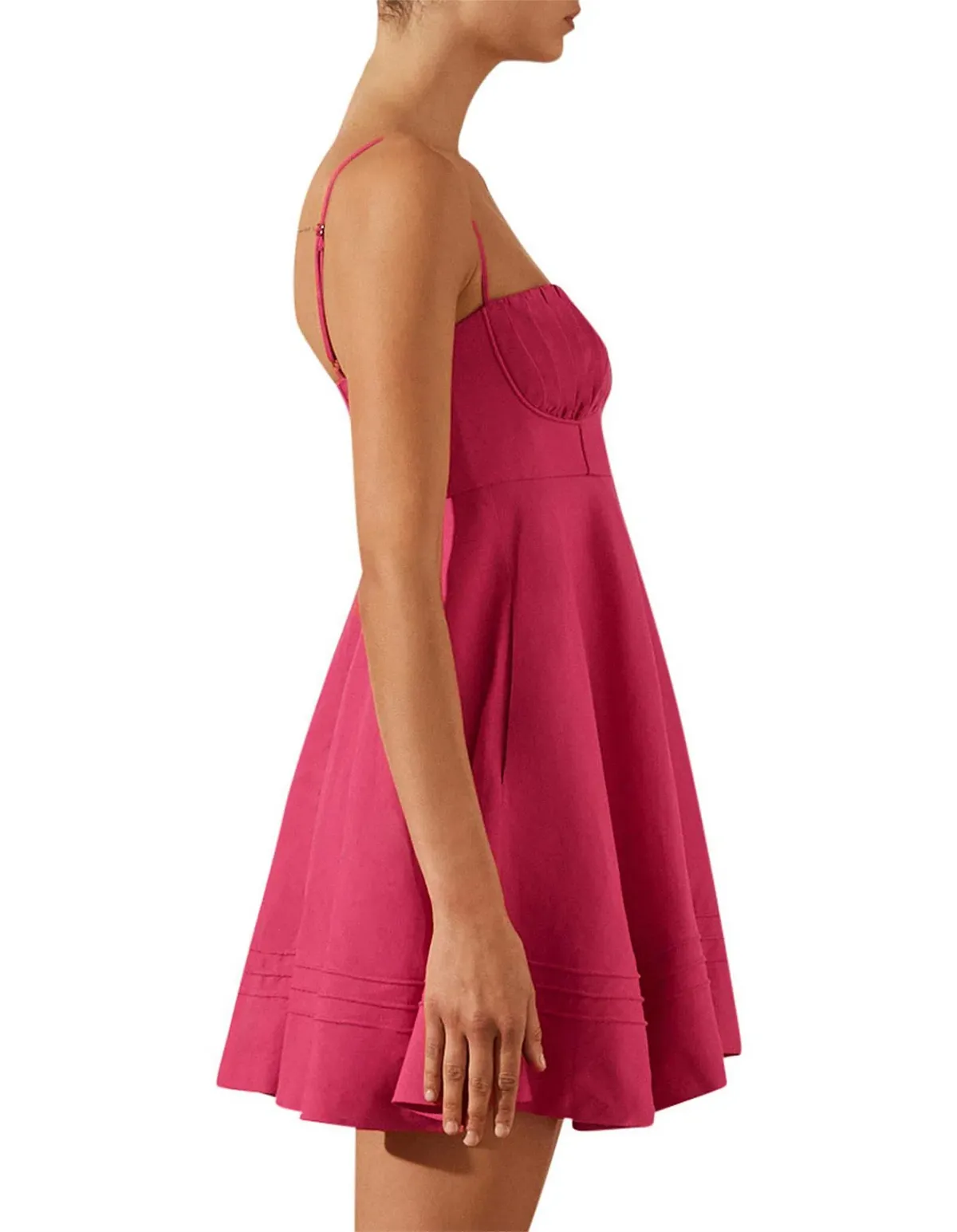 Shona Joy Joanine Corded Circle Mini Dress Size 10 - Image 2