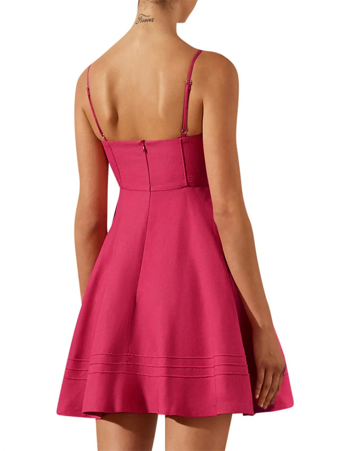 Shona Joy Joanine Corded Circle Mini Dress Size 10 - Image 3