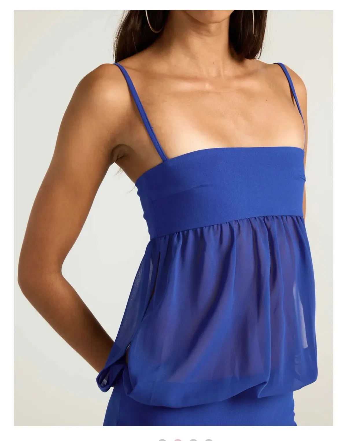 Romeo mini dress in cobalt blue  - Image 3
