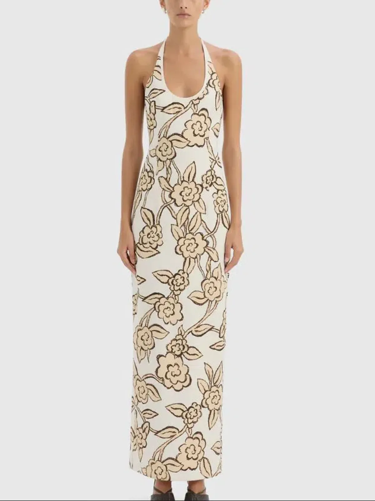 Sir Elodie Halter Neck Midi Dress Size 1/8 - Image 1