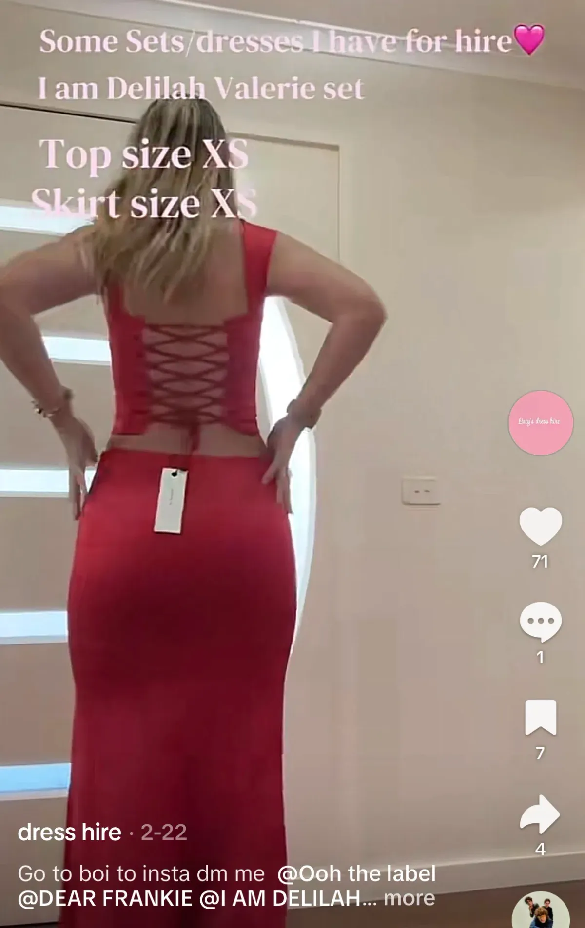 Valerie corset top and maxi skirt  - Image 2