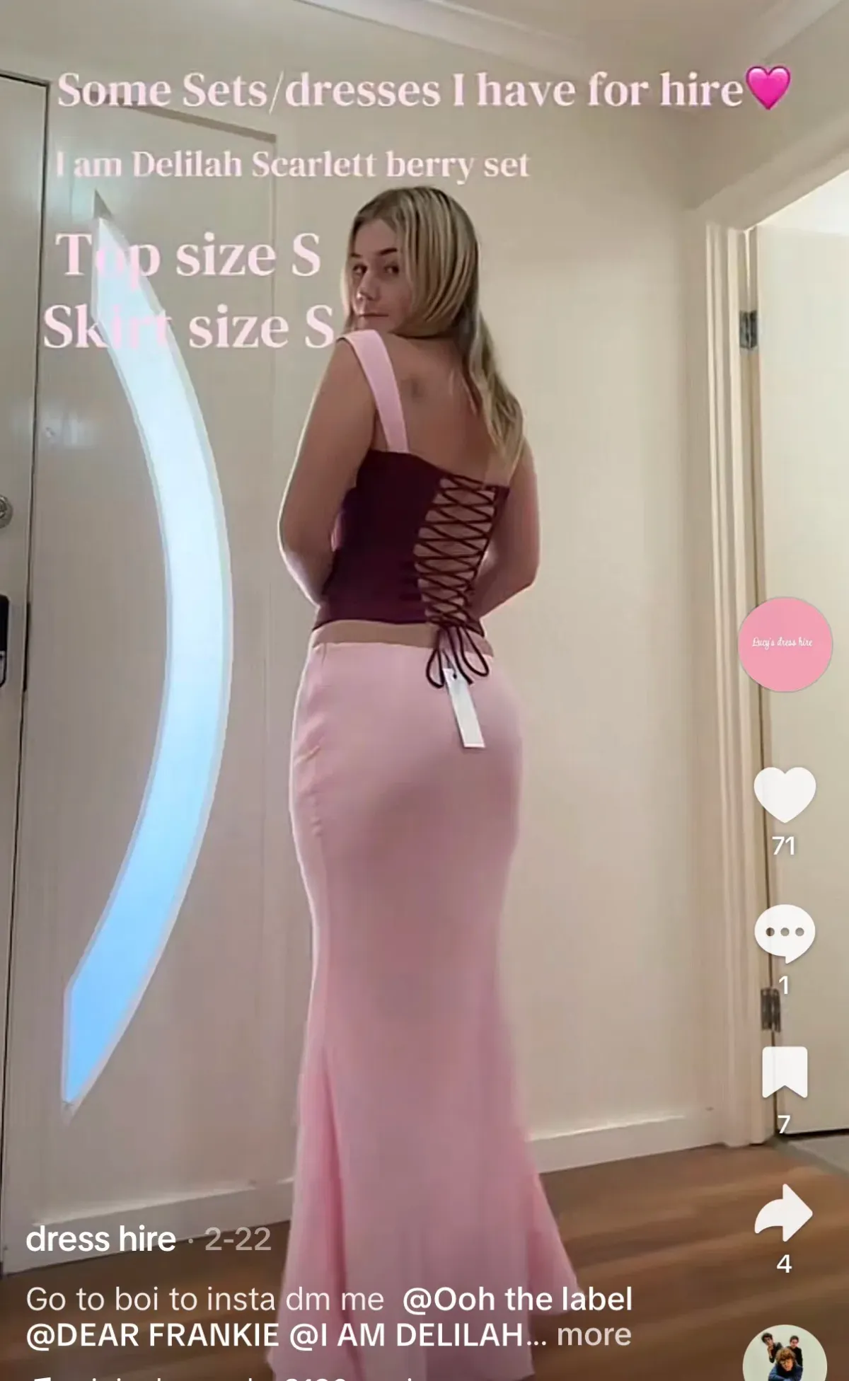 Scarlett corset top and maxi skirt set  - Image 2