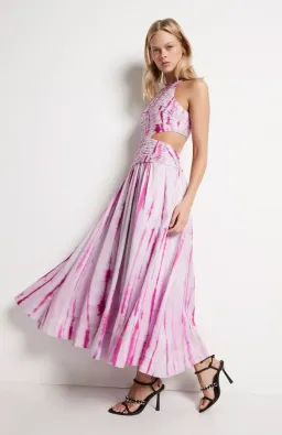 Aje Introspect Ripple Cut Out Midi Dress Size AU 8 / S for rent on The Volte - image 1