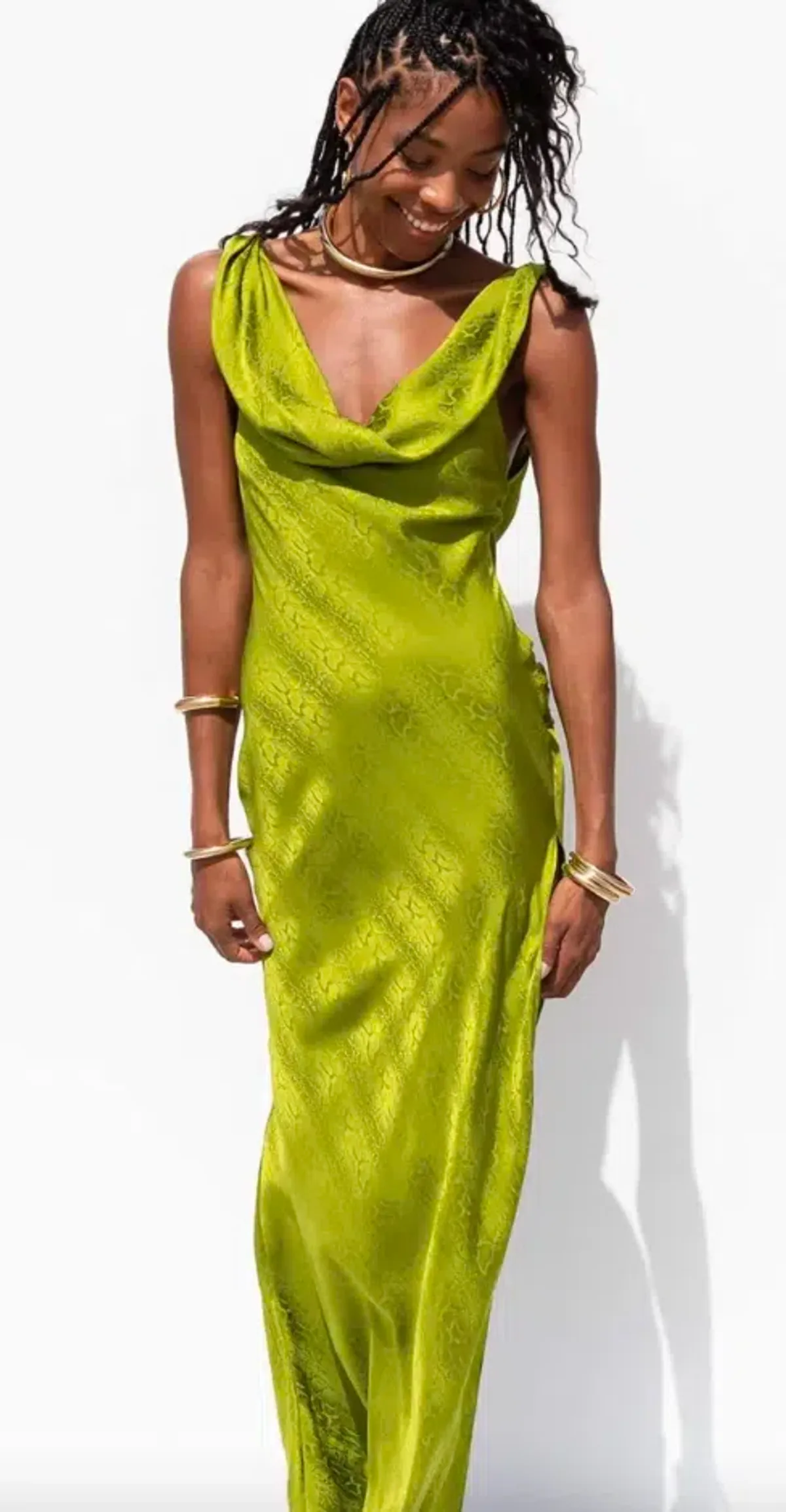 Rat & Boa Navarra Dress Lime Green Size AU 8  - Image 5