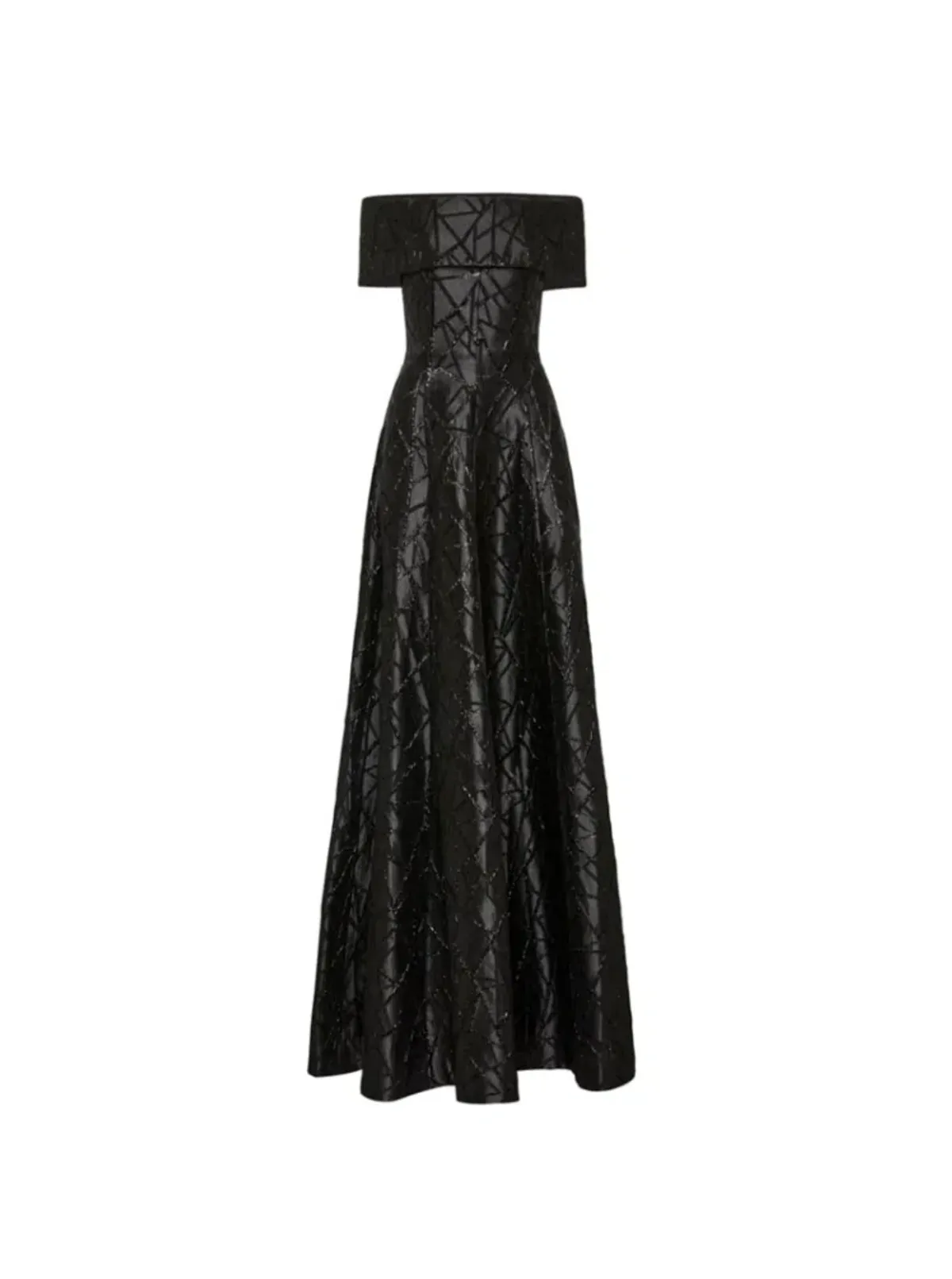 Rebecca Valance Colette Off Shoulder Gown Black Size AU 10 - Image 5