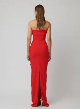 Effie Kats Monroe Gown Cherry Red Size 8 for rent on The Volte - image 2