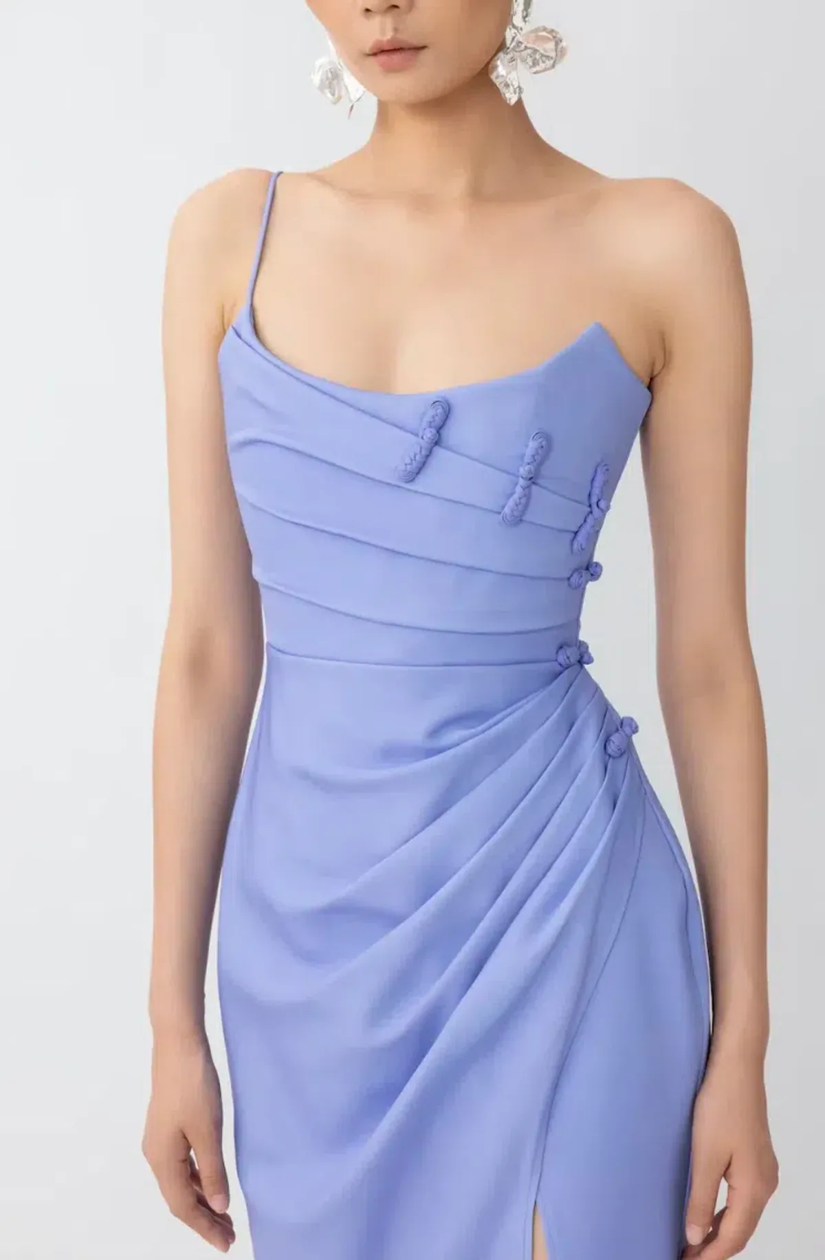 SAU LEE Bethani Dress in Blue Lavender Size 8 - Image 2