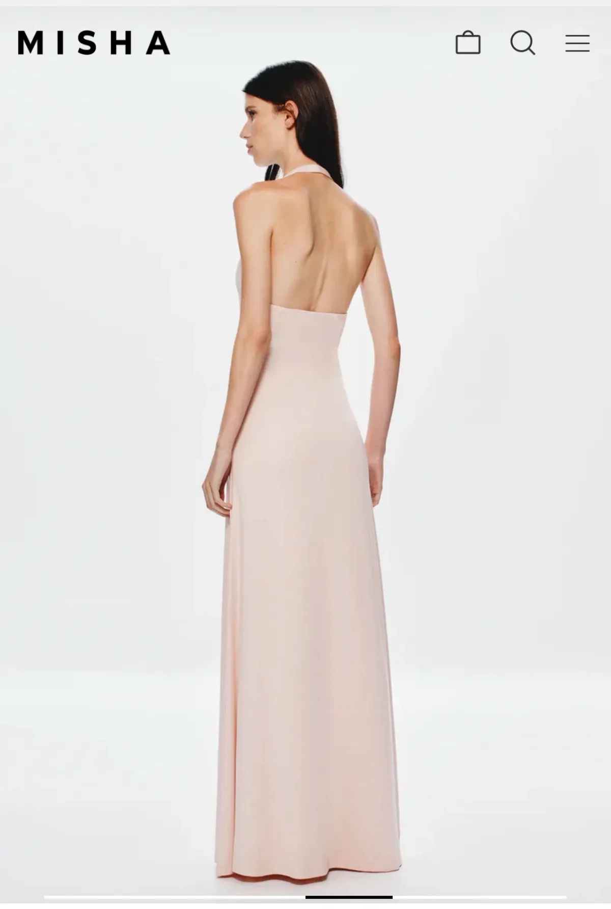 Jennifer Cupro maxi dress  - Image 3