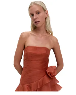 Aje Canyon Gown Coral Clay Size 12 for rent on The Volte - image 4