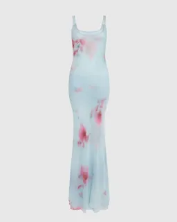 Rat & Boa Sascha Maxi Dress Blue Floral Size 8 for rent on The Volte - image 5