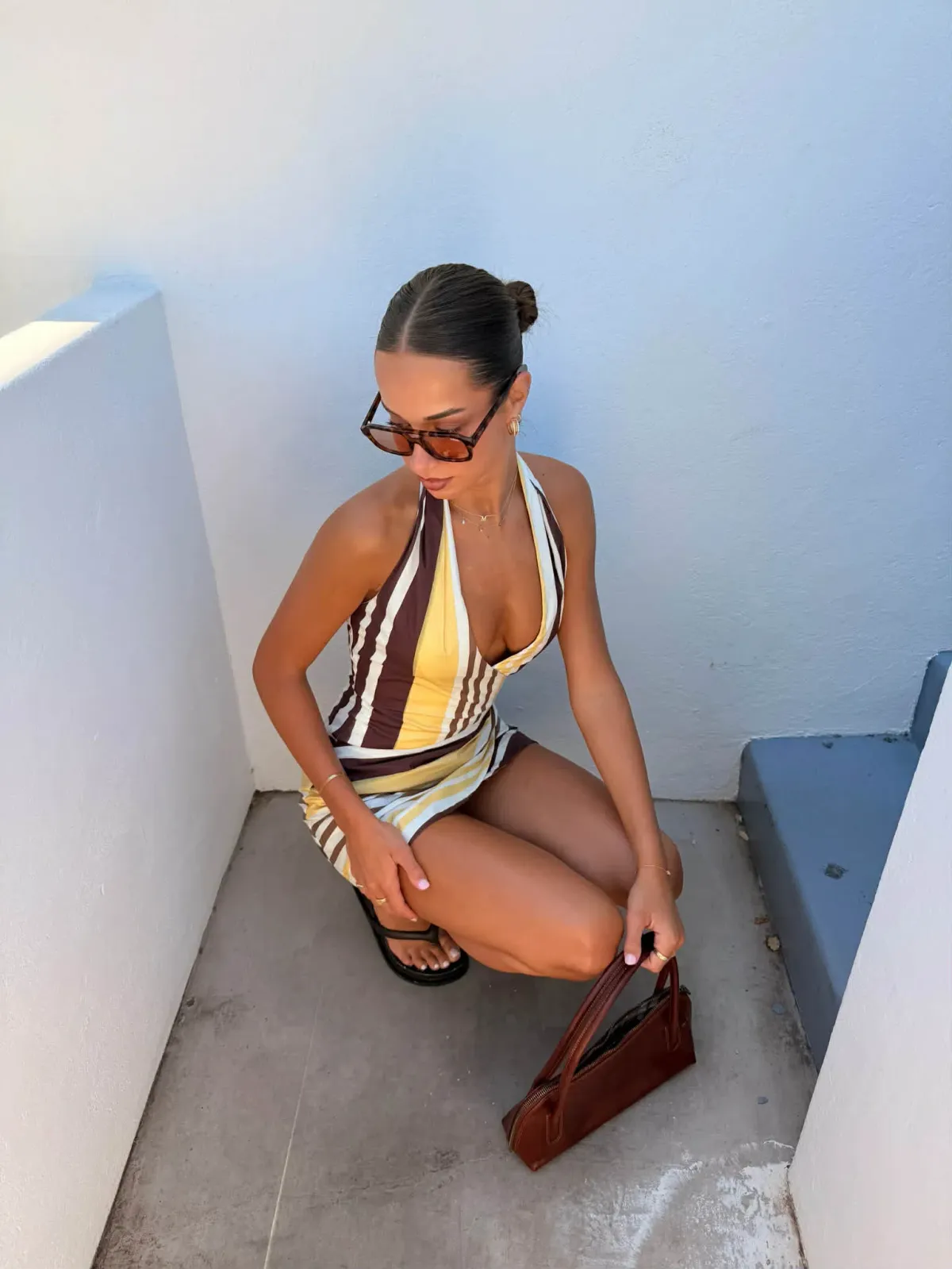 Sovere Studio Sonali Skortsuit Banoffee Size 12  - Image 2