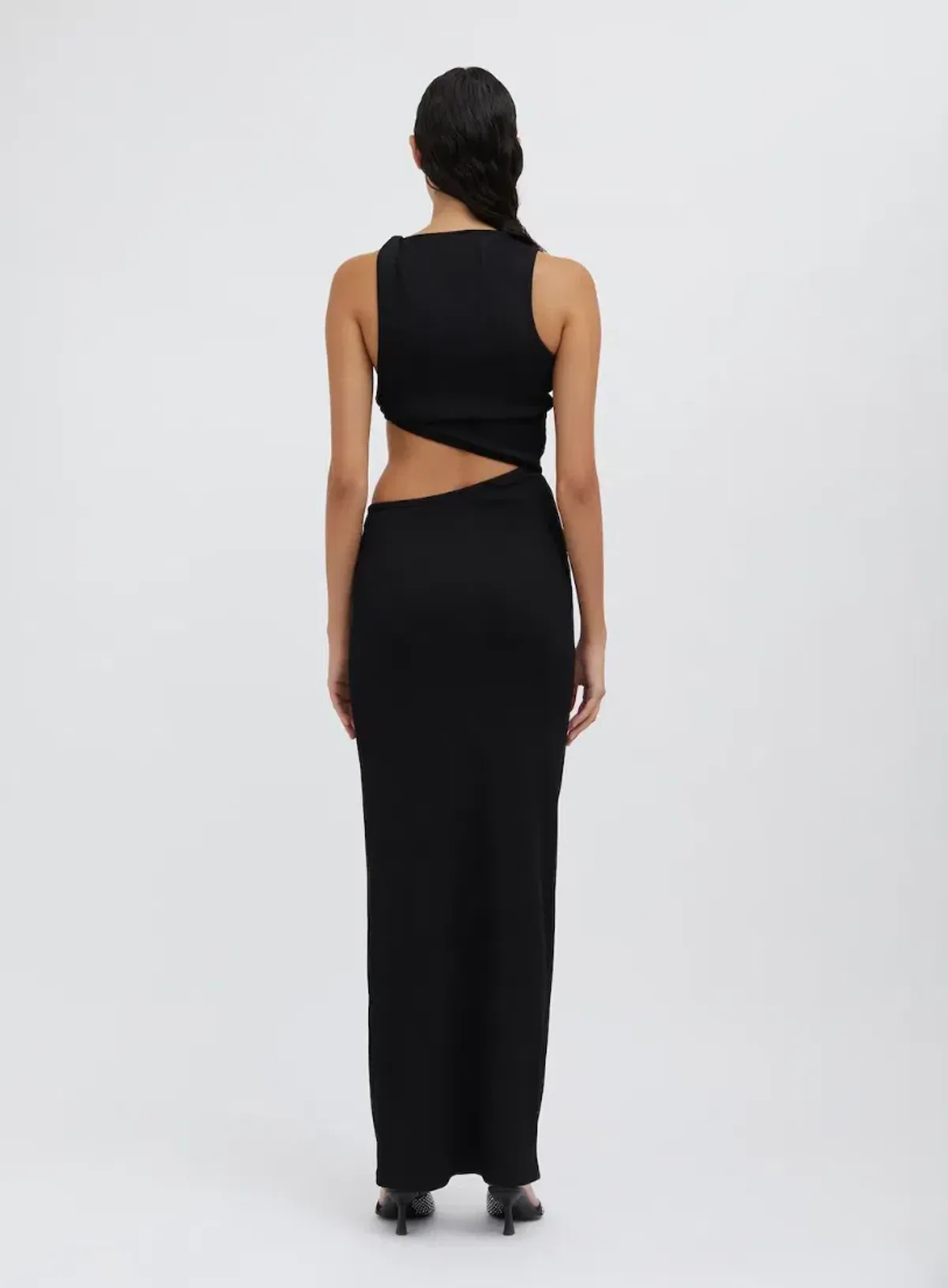 Christopher Esber Stone Scythe Tank Dress Black Size 8 - Image 3