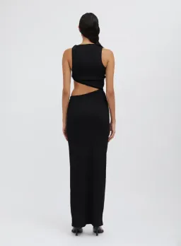 Christopher Esber Stone Scythe Tank Dress Black Size 8 for rent on The Volte - image 3