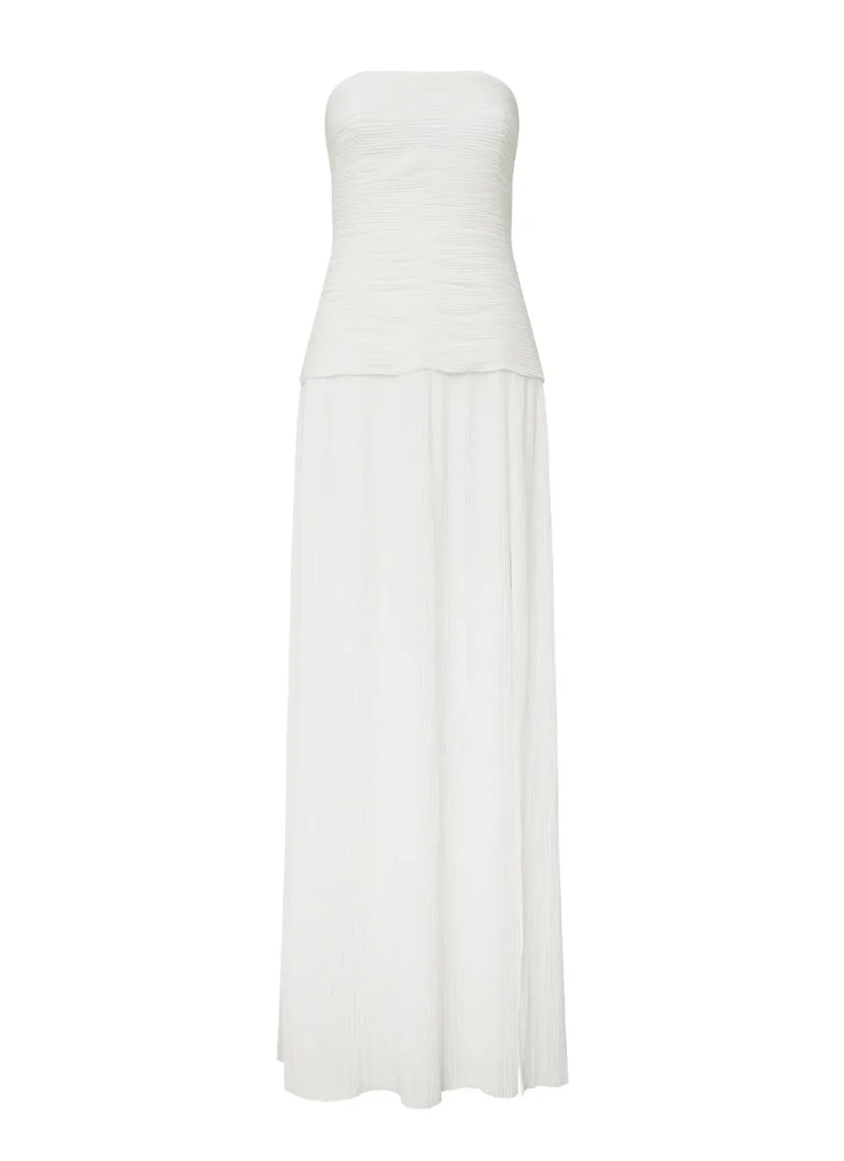 MANNING CARTELL DOUBLE TIME PLEAT STRAPLESS DRESS in WHITE AU 14 | Engagement party, Bridesmaid Dress - Image 2