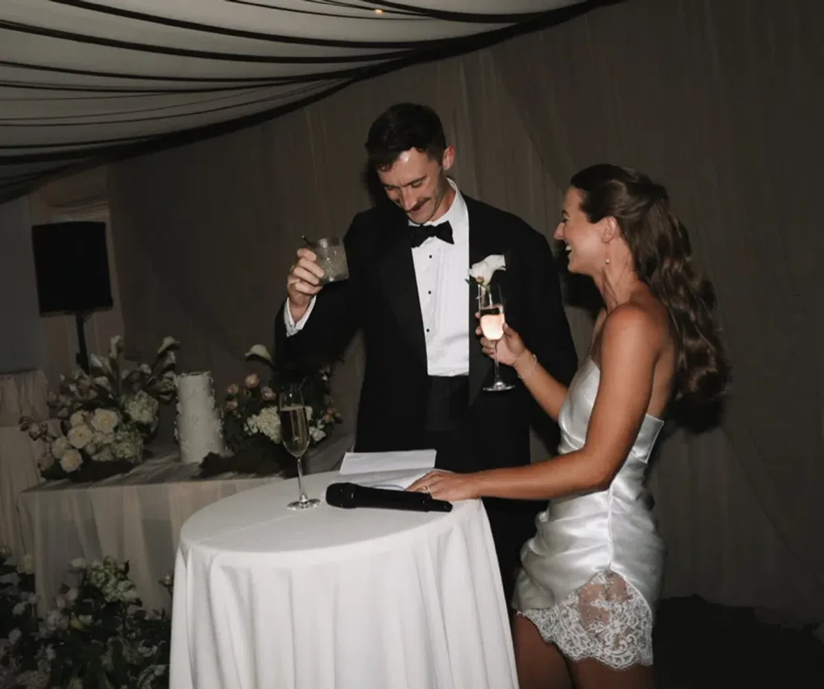 GRACE LOVES LACE SATEEN STRAPLESS MINI WEDDING DRESS in XS ( Fits AU 6 - 8 ) | Reception, Hen's & Bachelorette Party Dress - Image 5