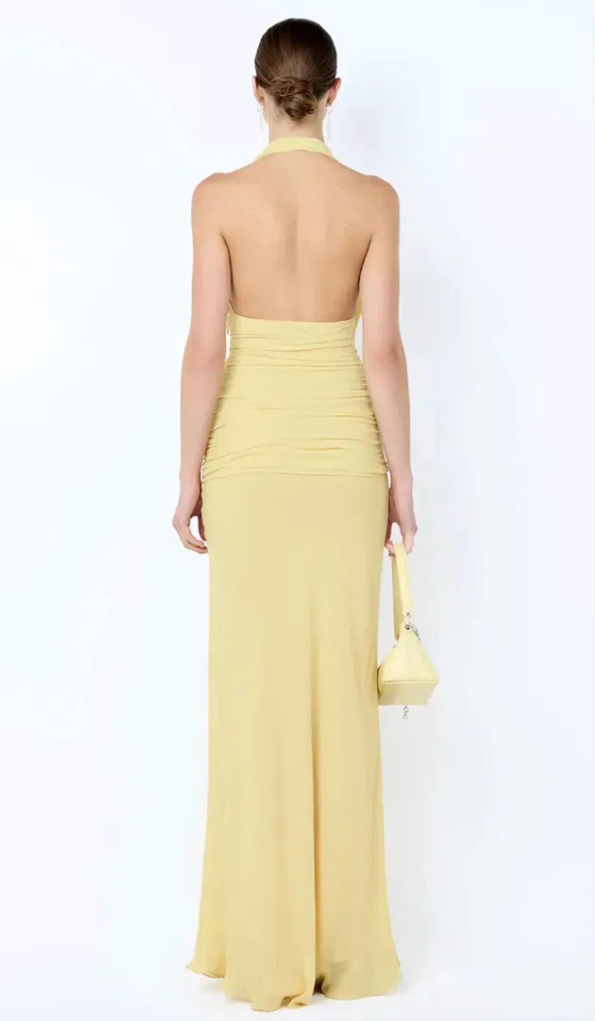 Bec & Bridge, CASSIS DRAPE MAXI DRESS, Yellow, size 6 - Image 2