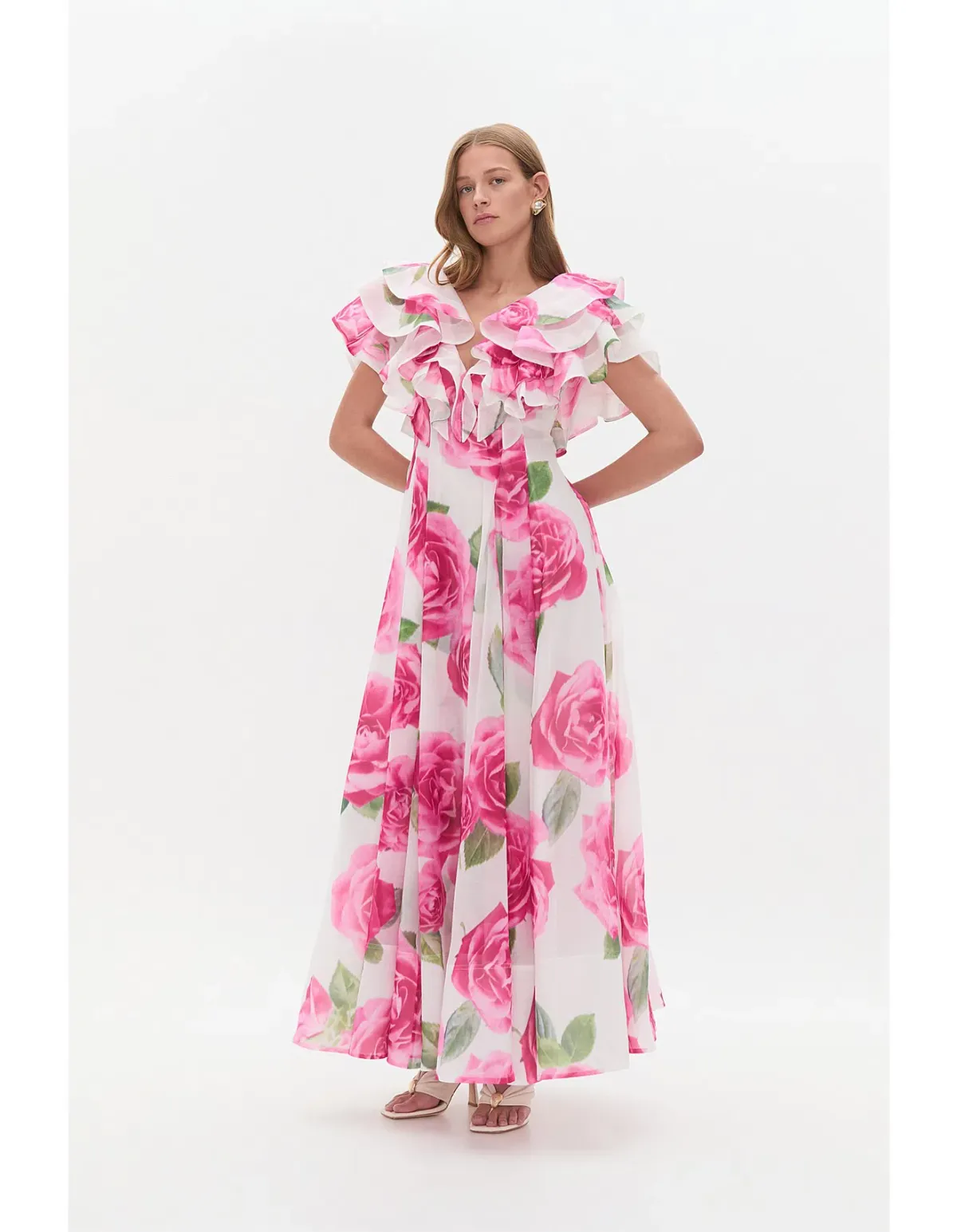 NEW Aje Olea Maxi Dress - Size 10 gown - Soft Light Rose Pink - Image 5