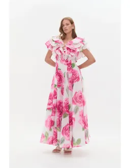 NEW Aje Olea Maxi Dress - Size 10 gown - Soft Light Rose Pink for rent on The Volte - image 5
