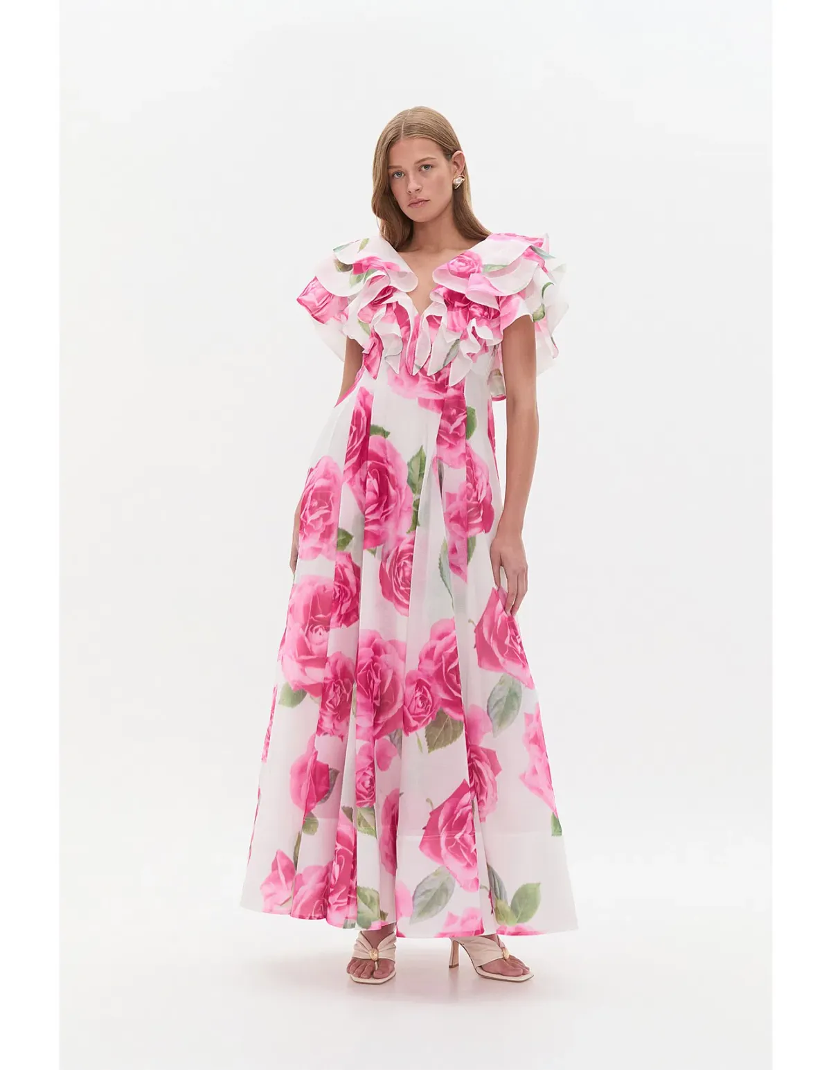 NEW Aje Olea Maxi Dress - Size 10 gown - Soft Light Rose Pink - Image 1