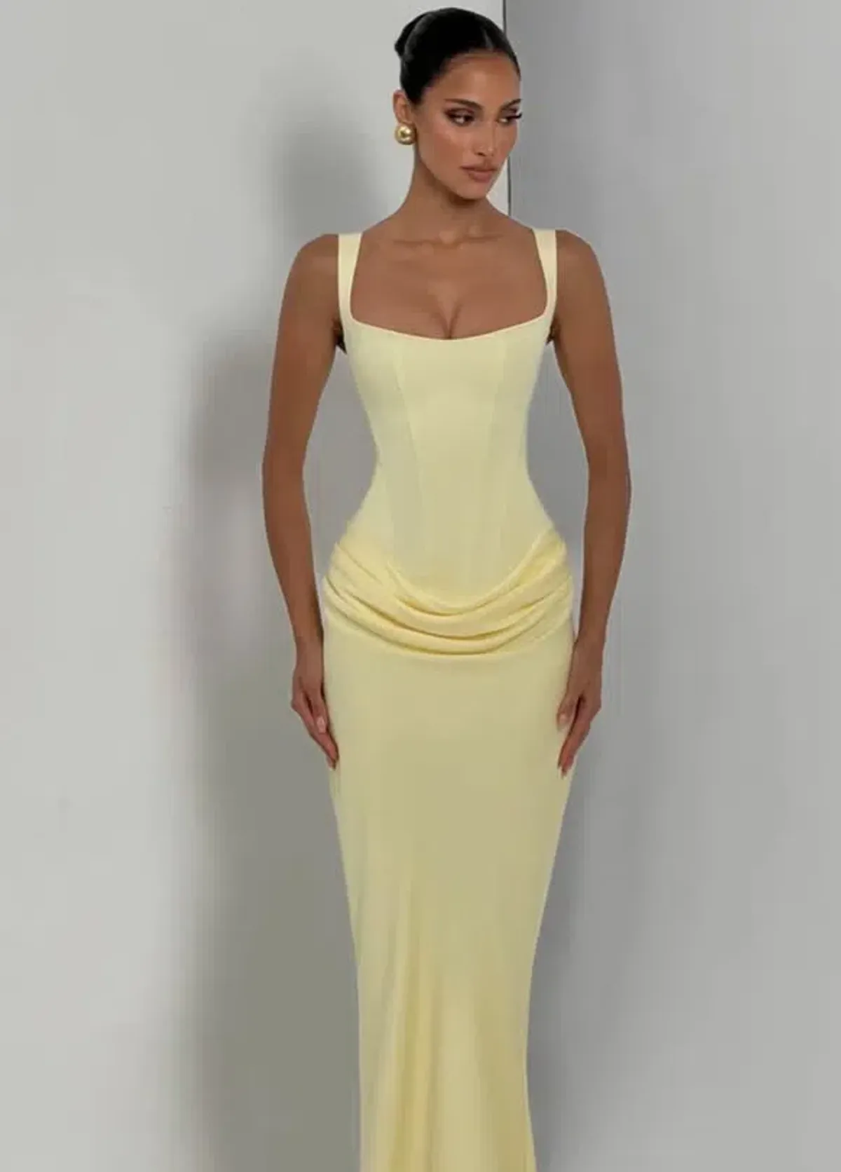 BABYBOO CORNELIA MAXI DRESS YELLOW XS - Image 1