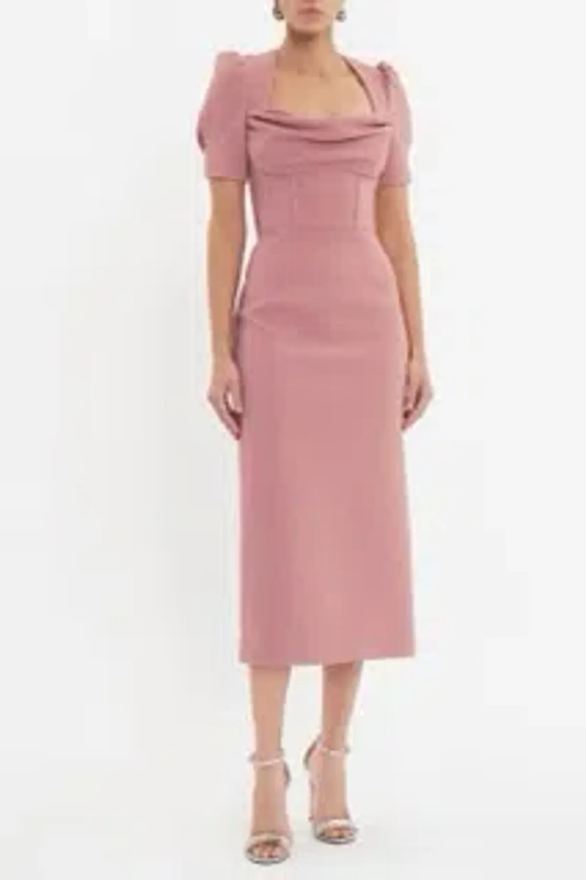 Rebecca Vallance Elora Short Sleeve Midi Dress - Image 1