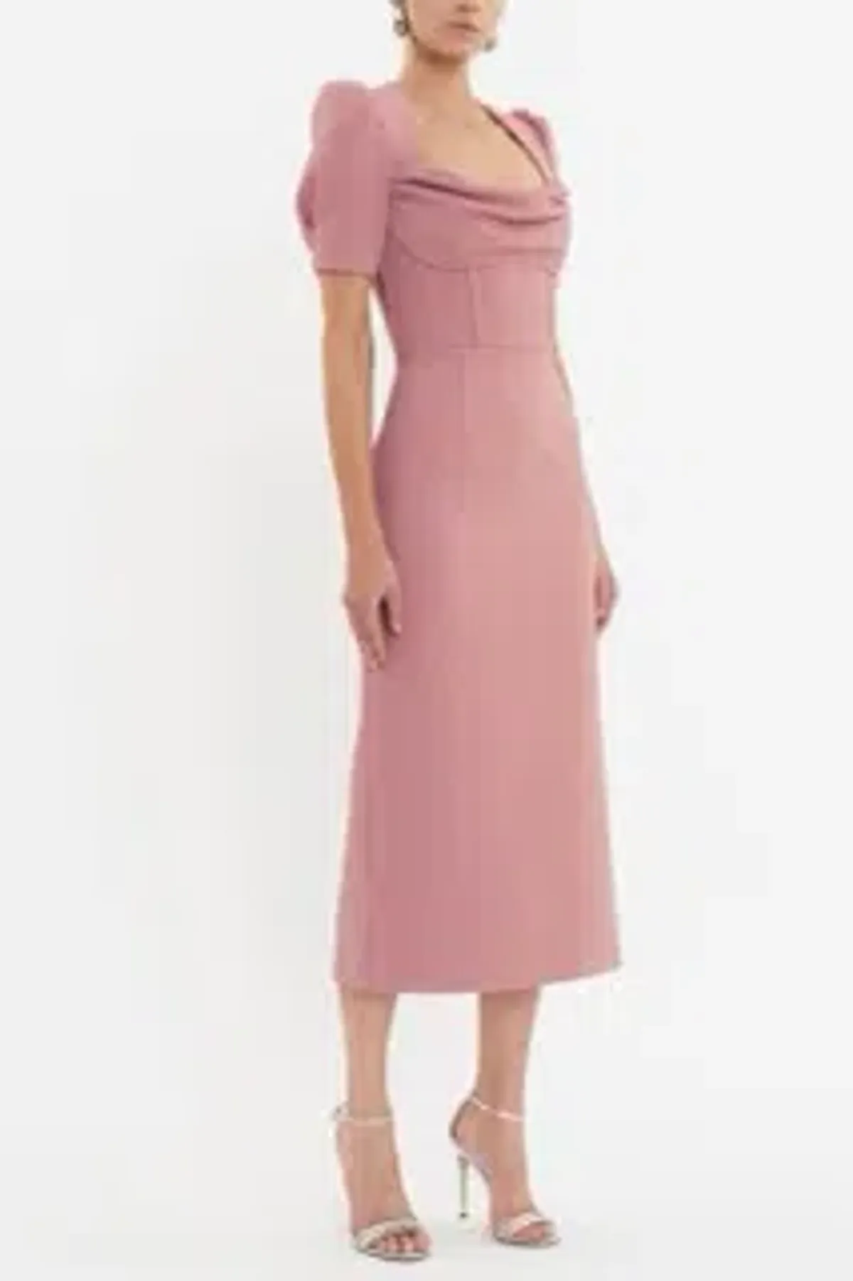 Rebecca Vallance Elora Short Sleeve Midi Dress - Image 4