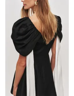 Aje Studio Bisou Mini Dress Black Size 14 for rent on The Volte - image 5