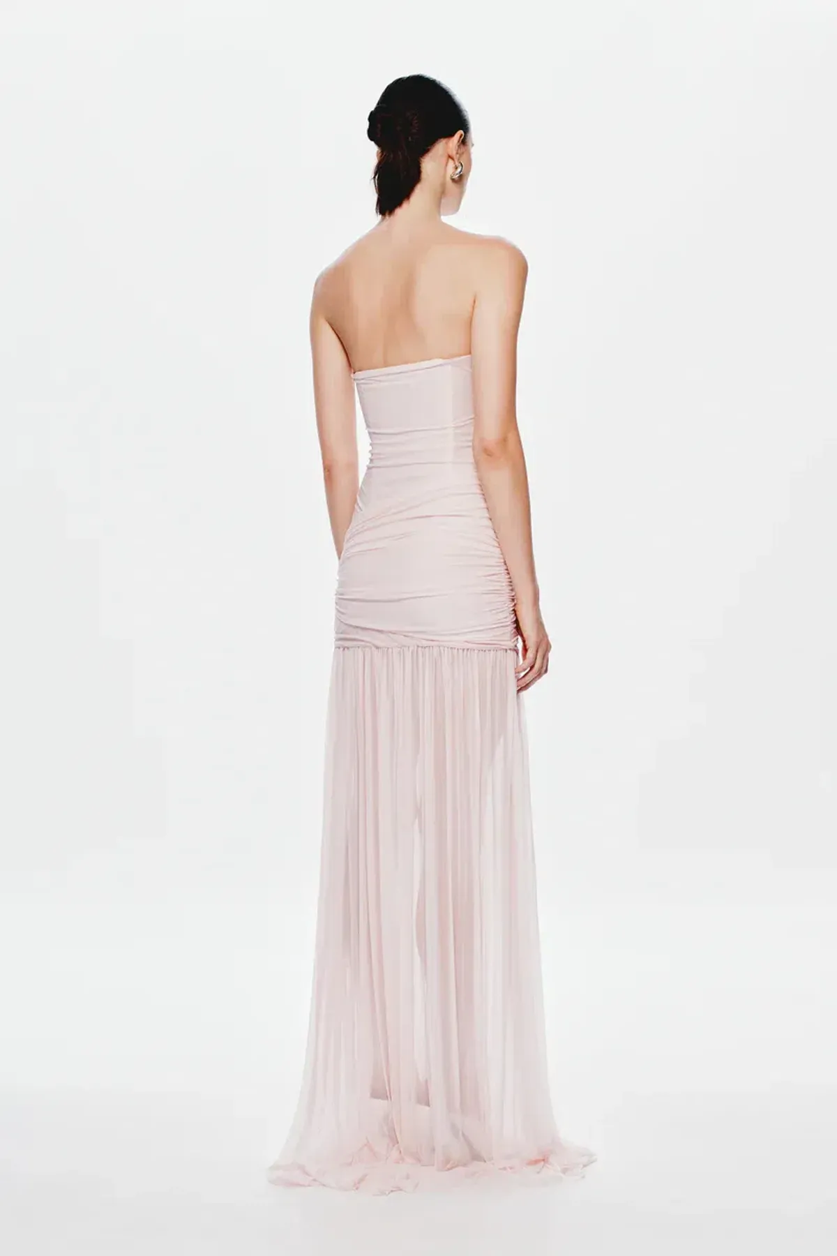 🩷MISHA Ember Wrapped Mesh Maxi Dress – Dusty Pink – Size 10 (AU) 🩷 - Image 3